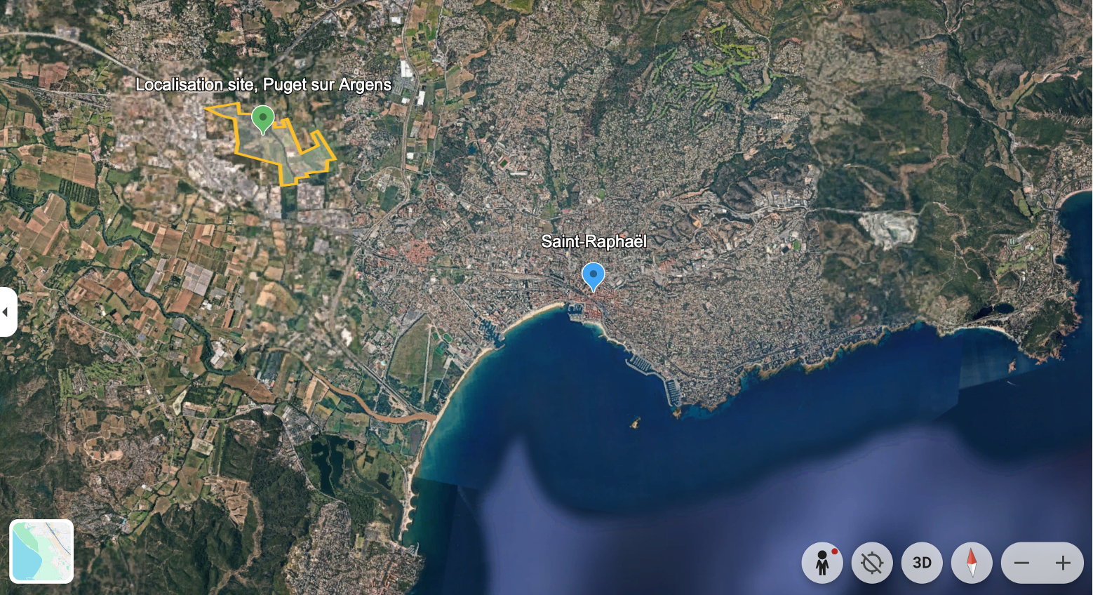 Contexte local du site